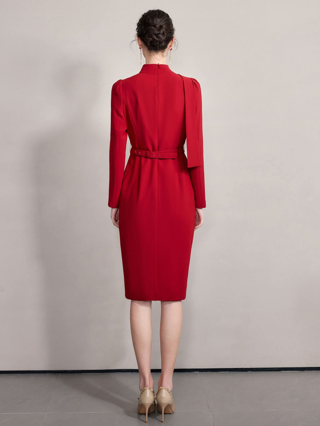 The Crimson Valeria Dress-3
