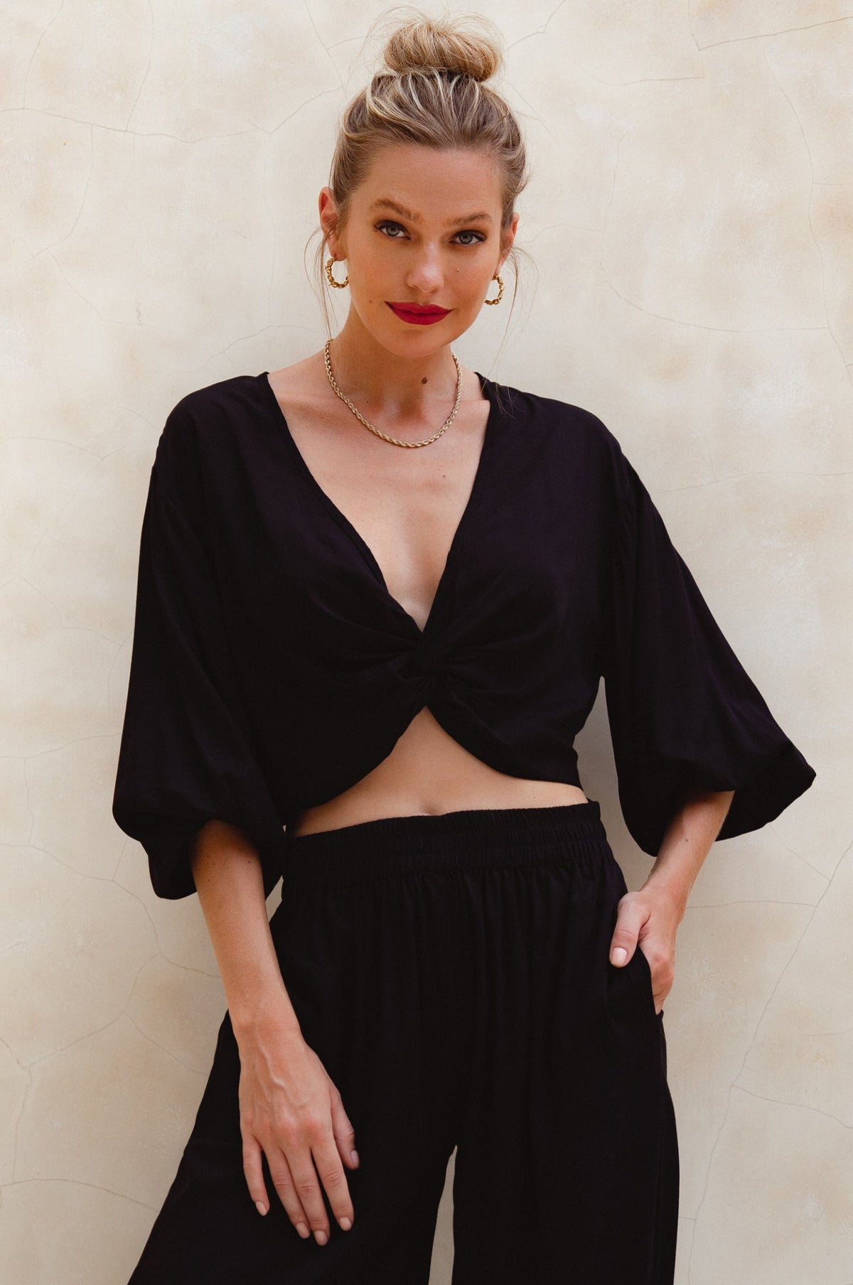 Fatima Cropped Summer Top (Sale)-0