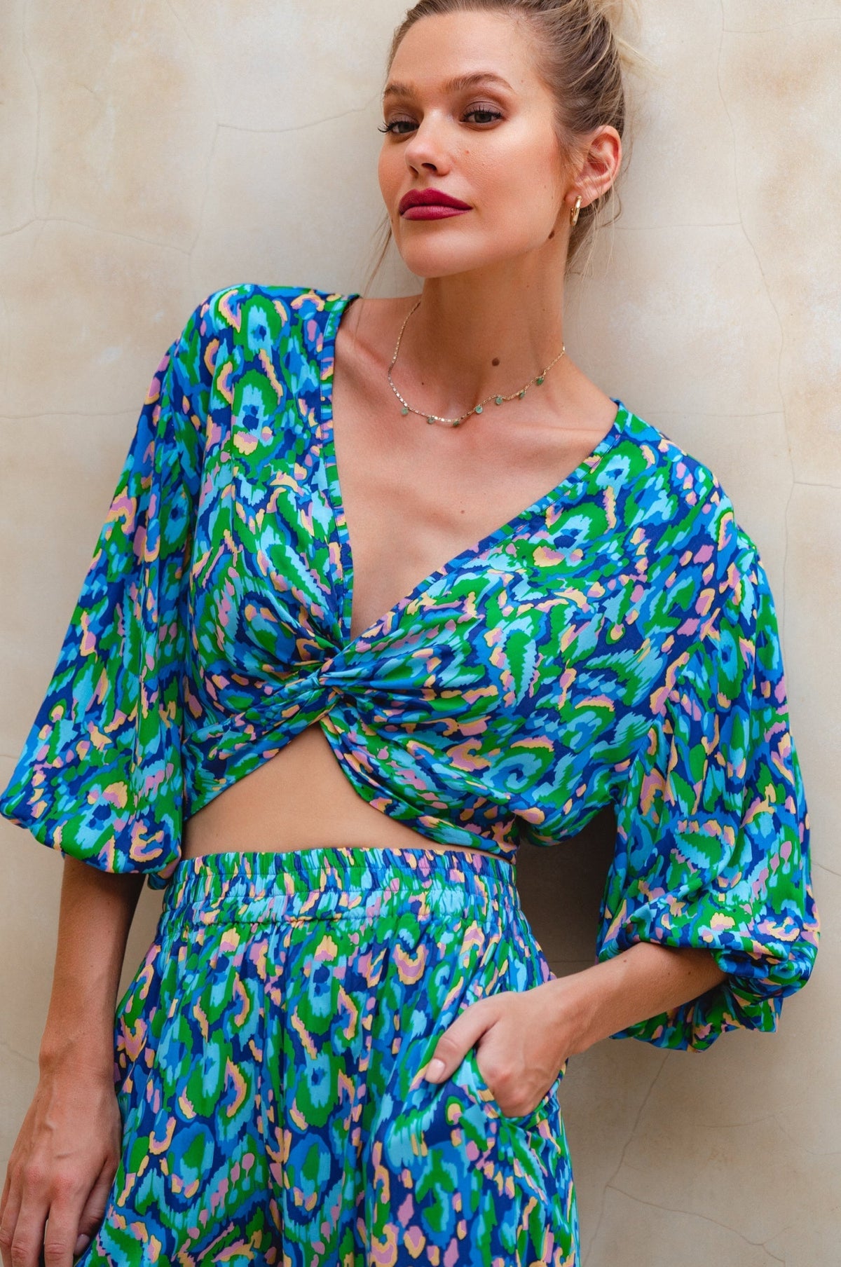 Fatima Cropped Summer Top (Sale)-0
