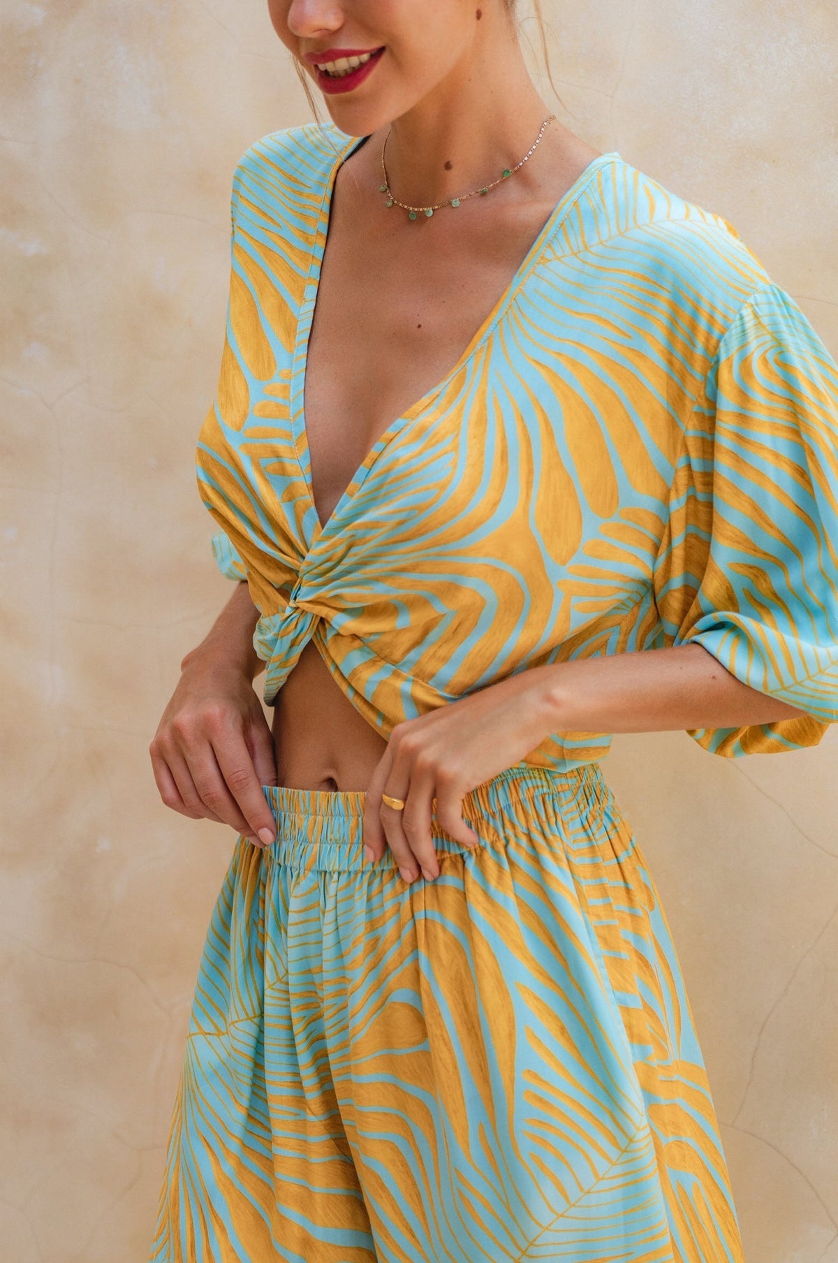 Fatima Cropped Summer Top (Sale)-3
