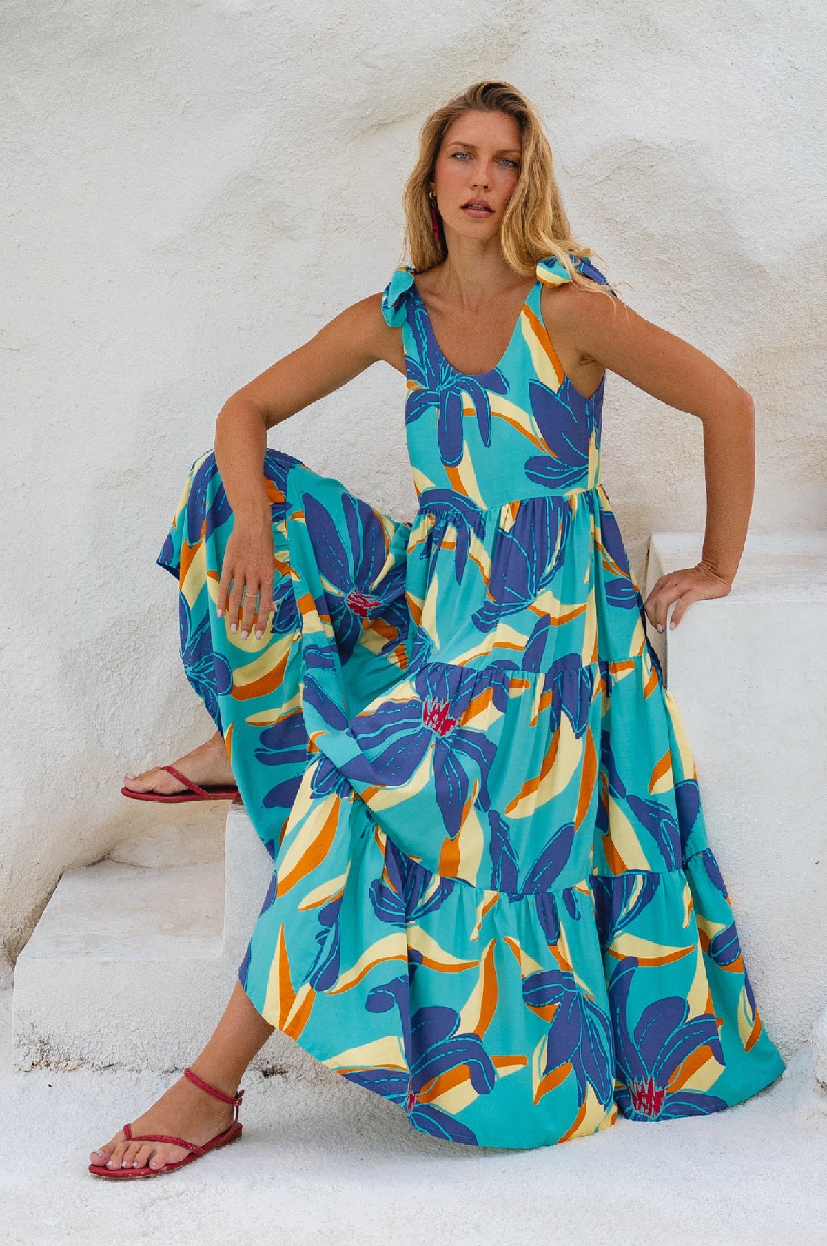Fiesta Summer Maxi Dress-0