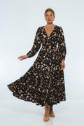 Flamenco Boho Wrap Maxi Dress-4