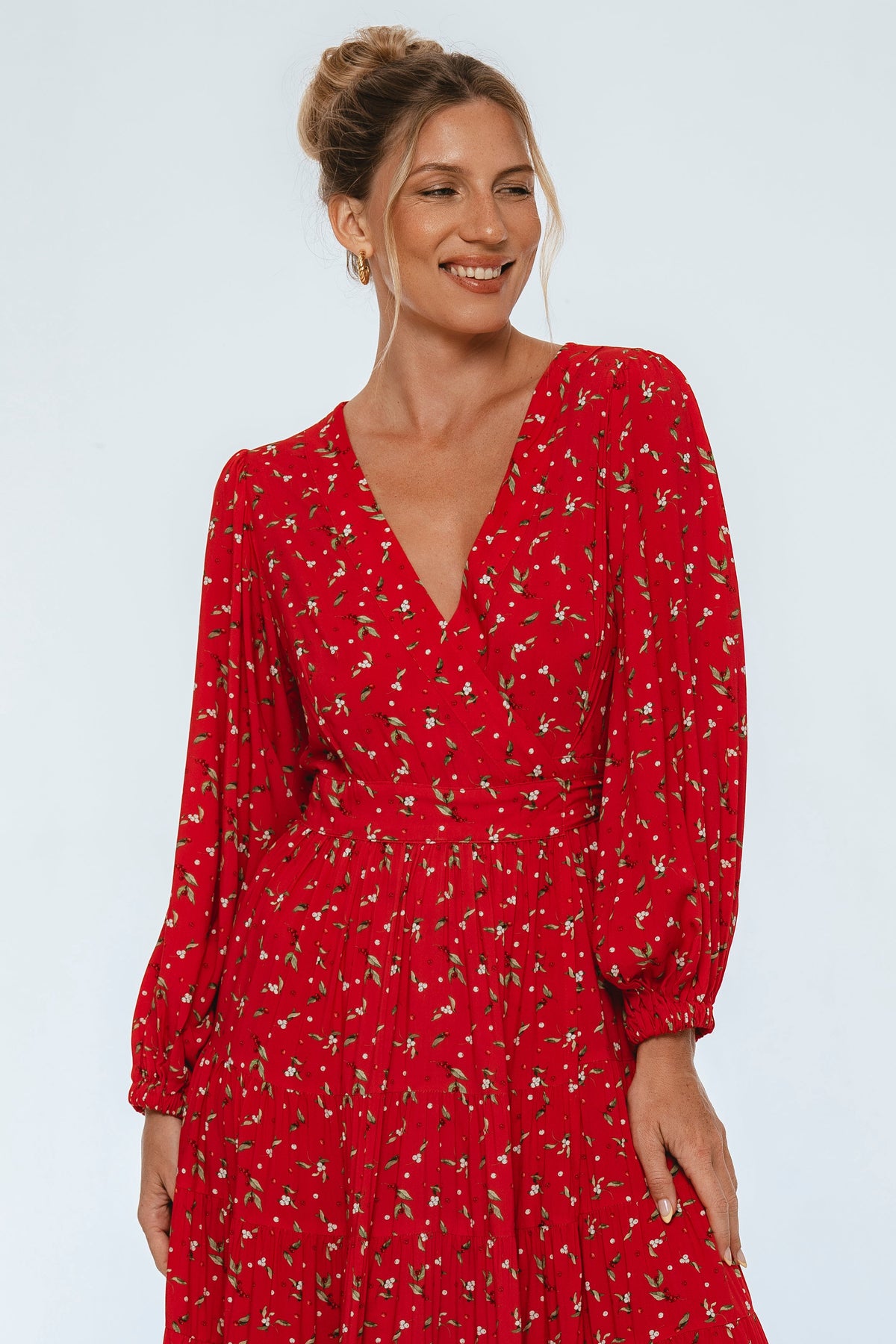 Flamenco Boho Wrap Maxi Dress-3