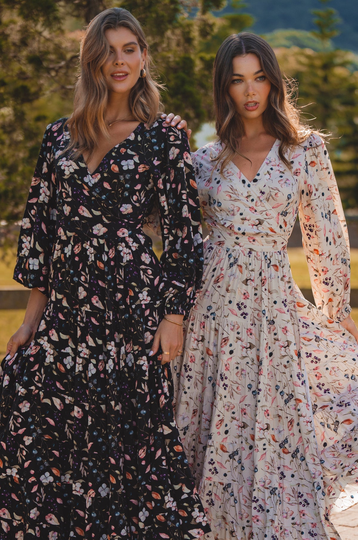 Flamenco Boho Wrap Maxi Dress-3