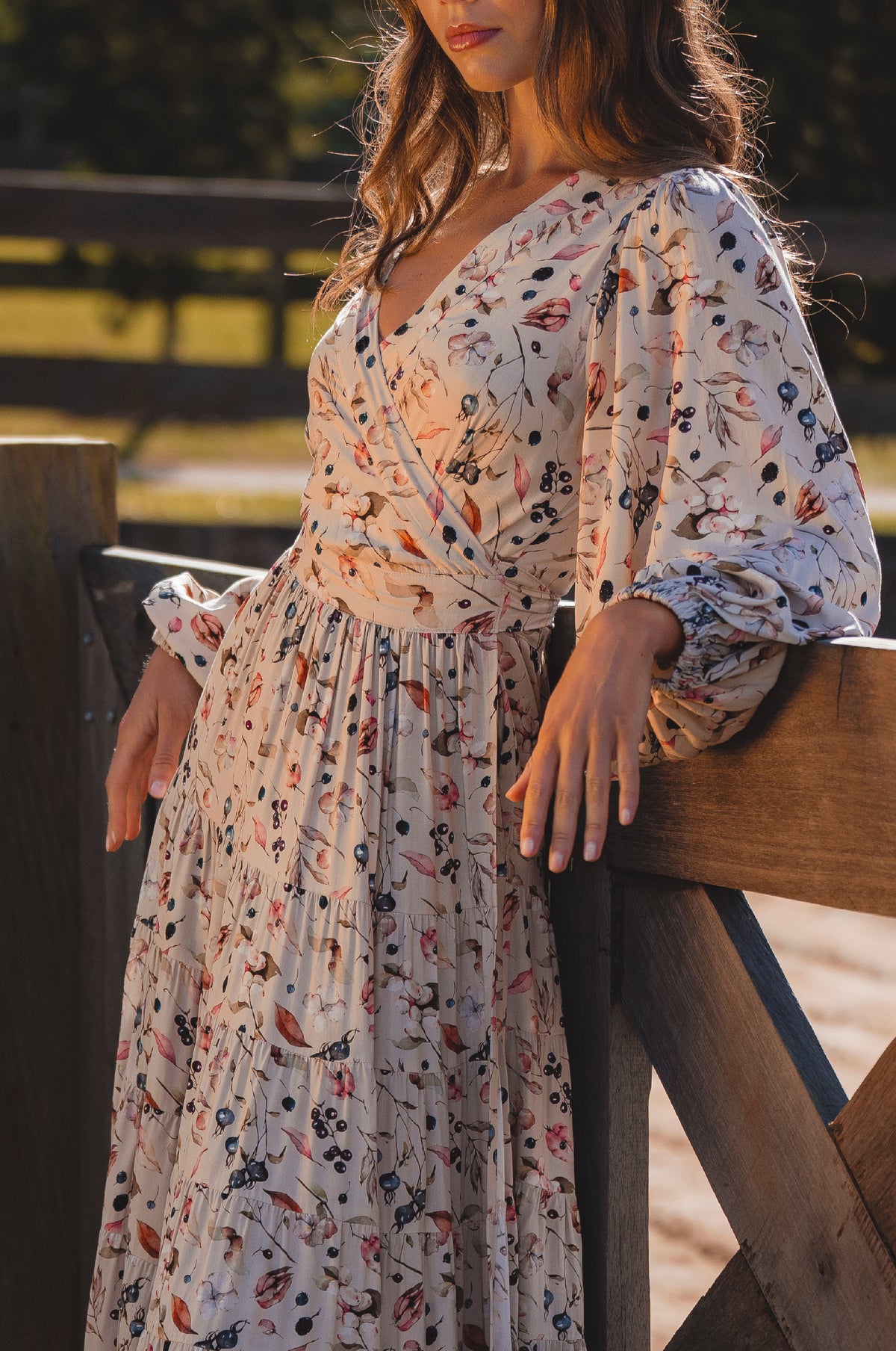 Flamenco Boho Wrap Maxi Dress-1
