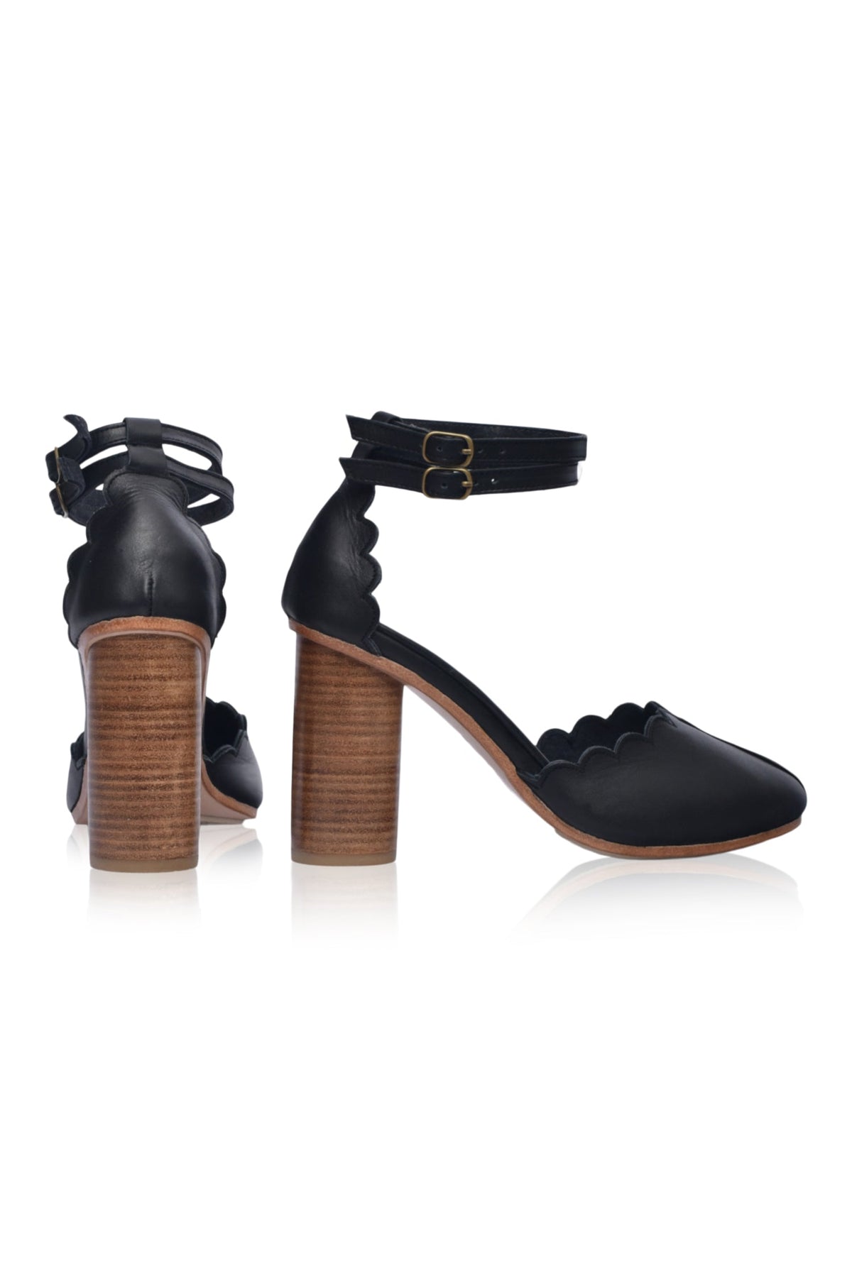 Flamingo Leather Heels-3