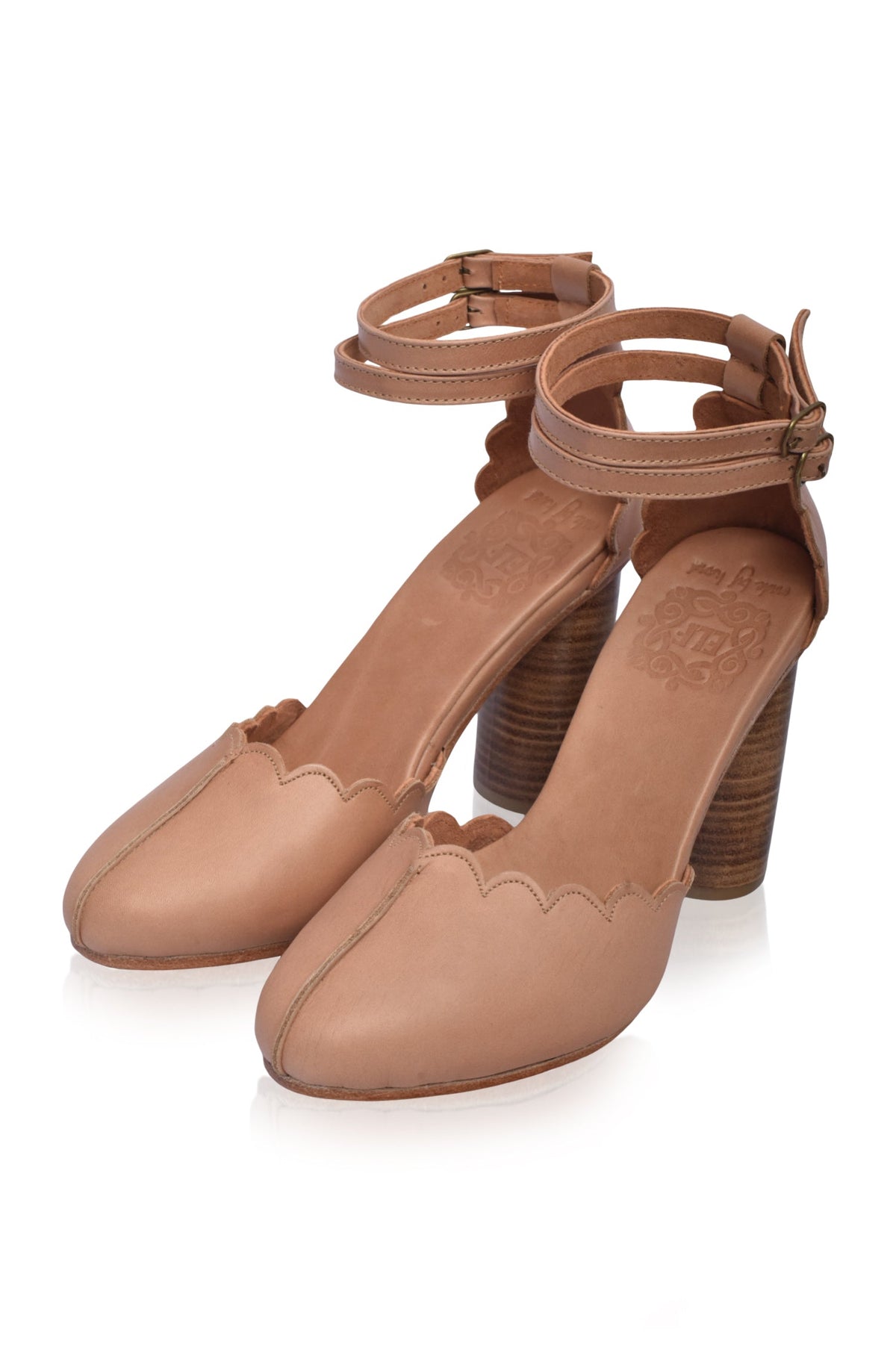 Flamingo Leather Heels (Sz. 8 & 9.5)-3