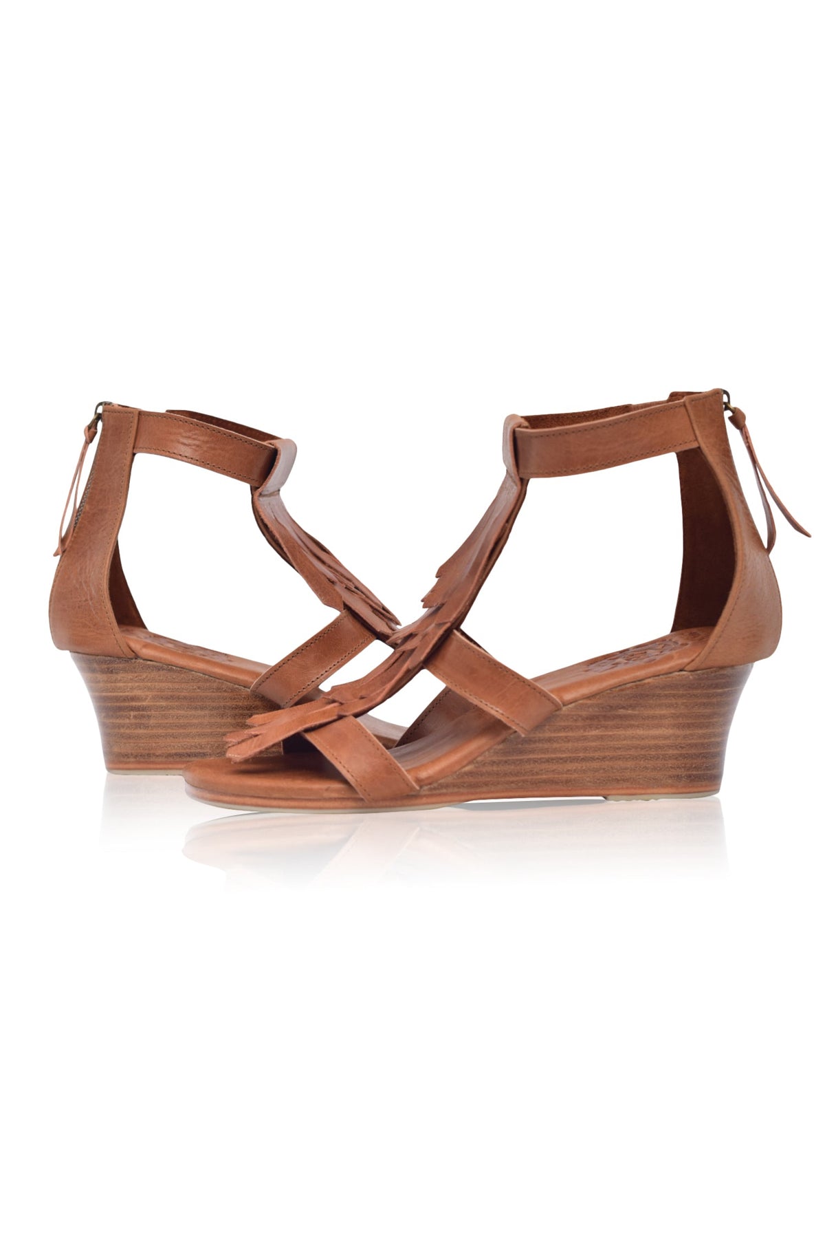 Fly Away Fringe Wedge Sandals-3
