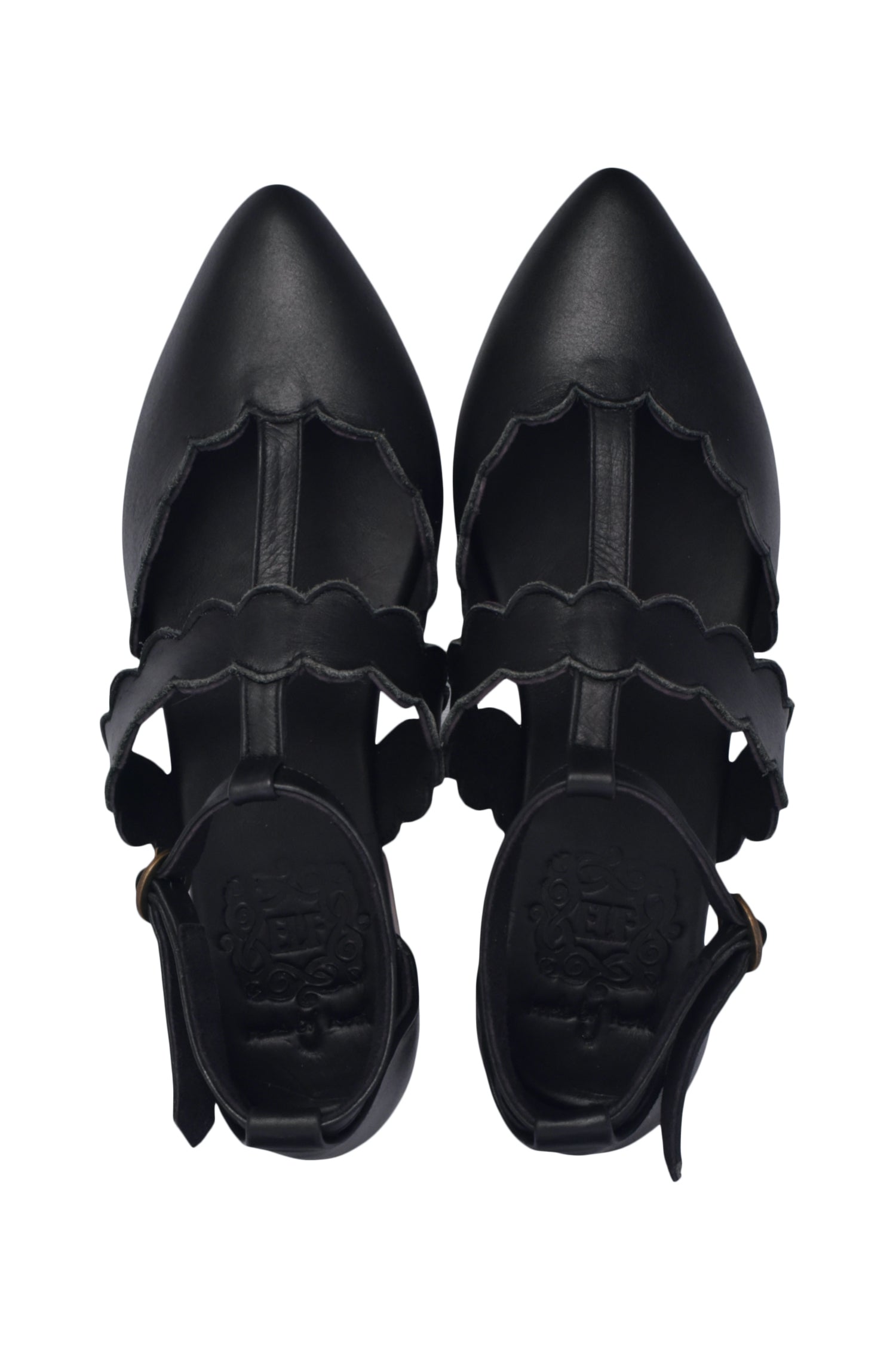 Gardenia Scalloped Pointed Toe Flats-2