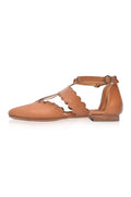 Gardenia Scalloped Pointed Toe Flats-1