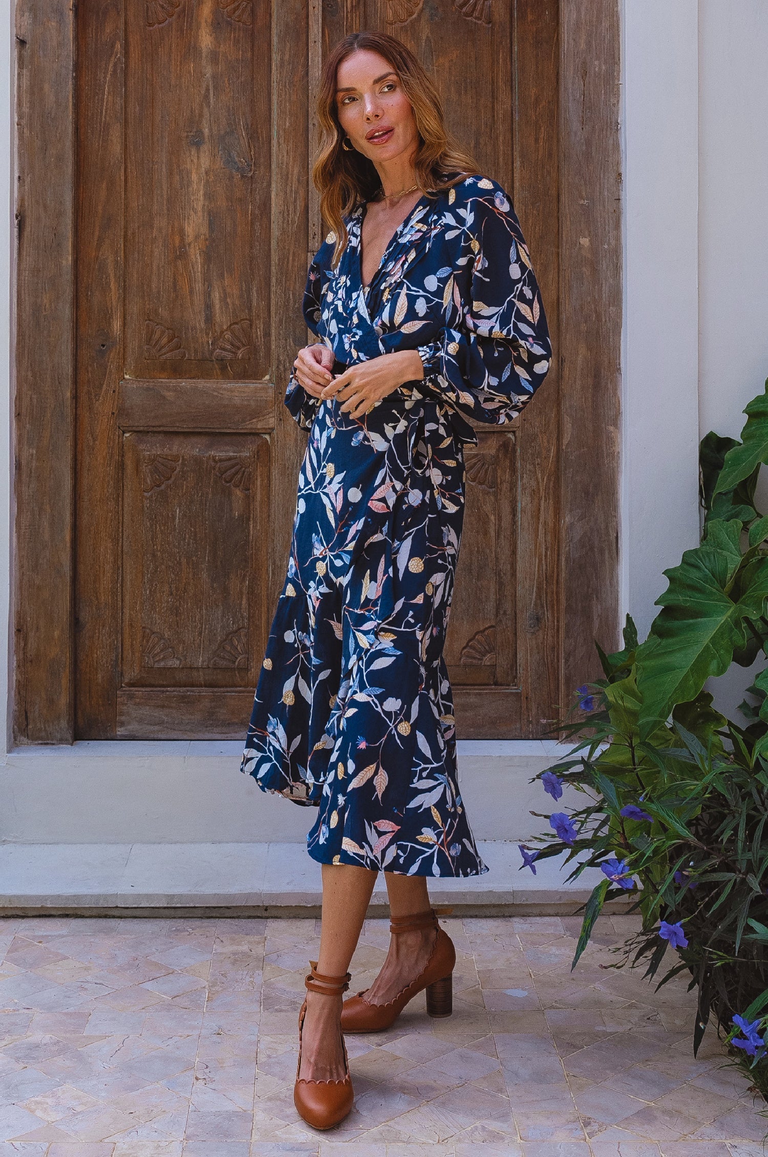 Golden Hour Wrap High Low Dress-2