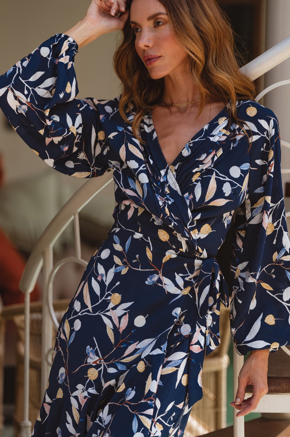 Golden Hour Wrap High Low Dress-3