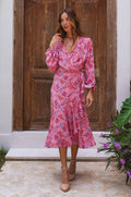 Golden Hour Wrap High Low Dress-0