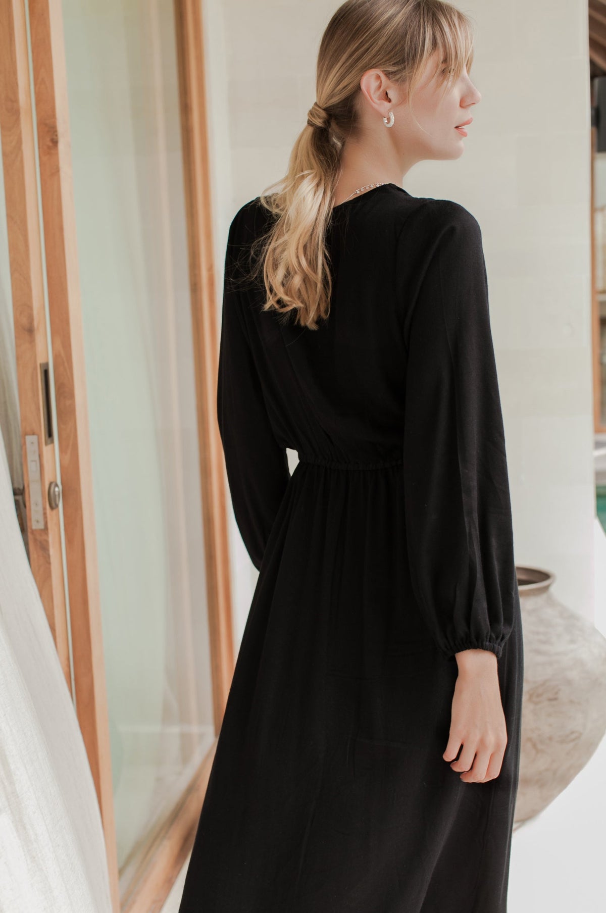 Greta Long Sleeve Midi Dress (Sale)-2
