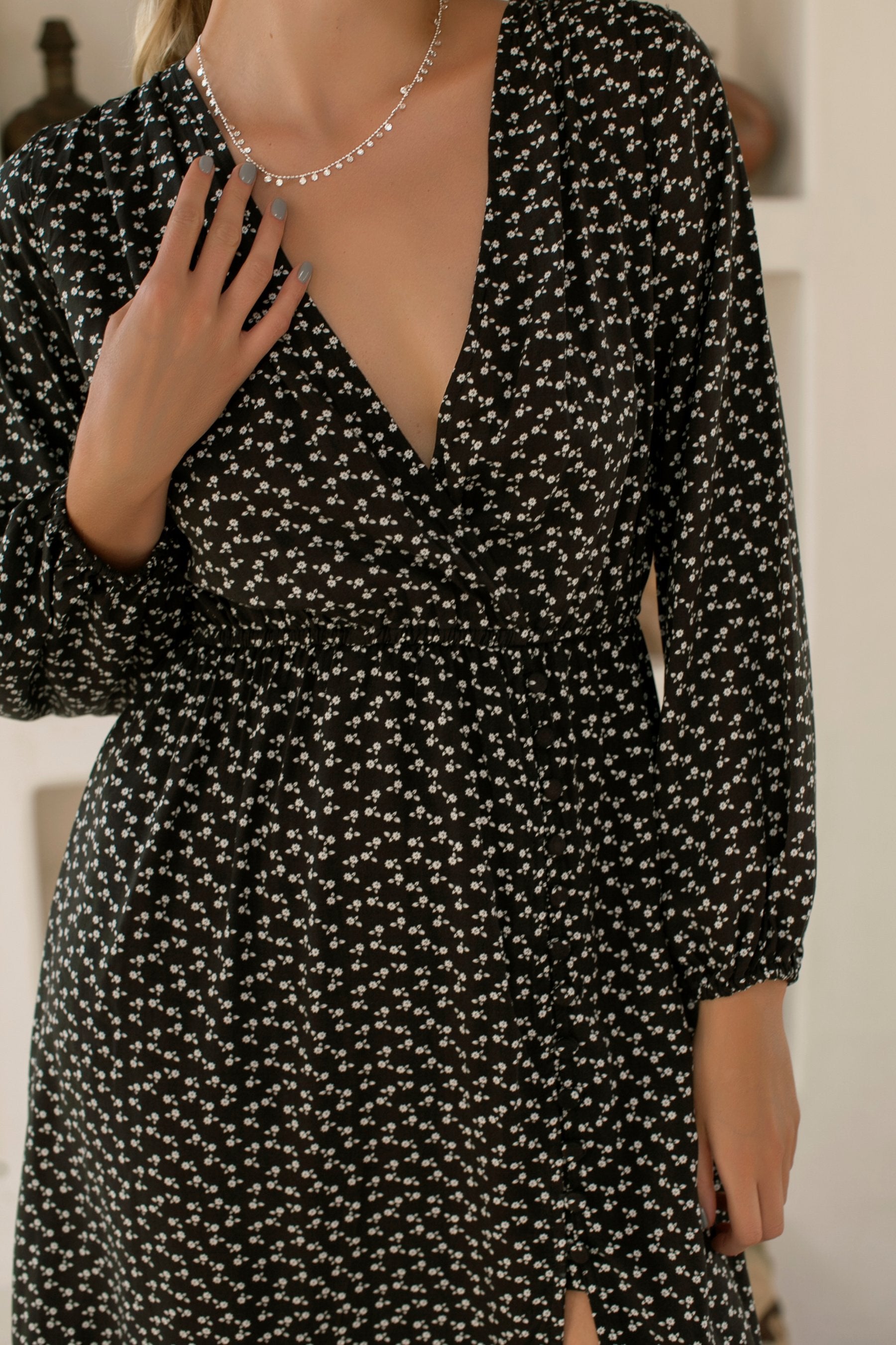Greta Long Sleeve Midi Dress (Sale)-2