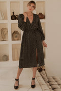 Greta Long Sleeve Midi Dress (Sale)-0