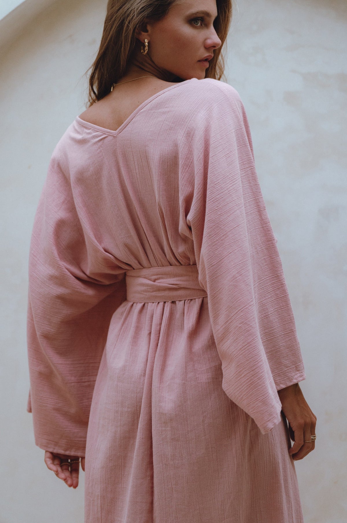 Hana Linen Kimono Dress-2