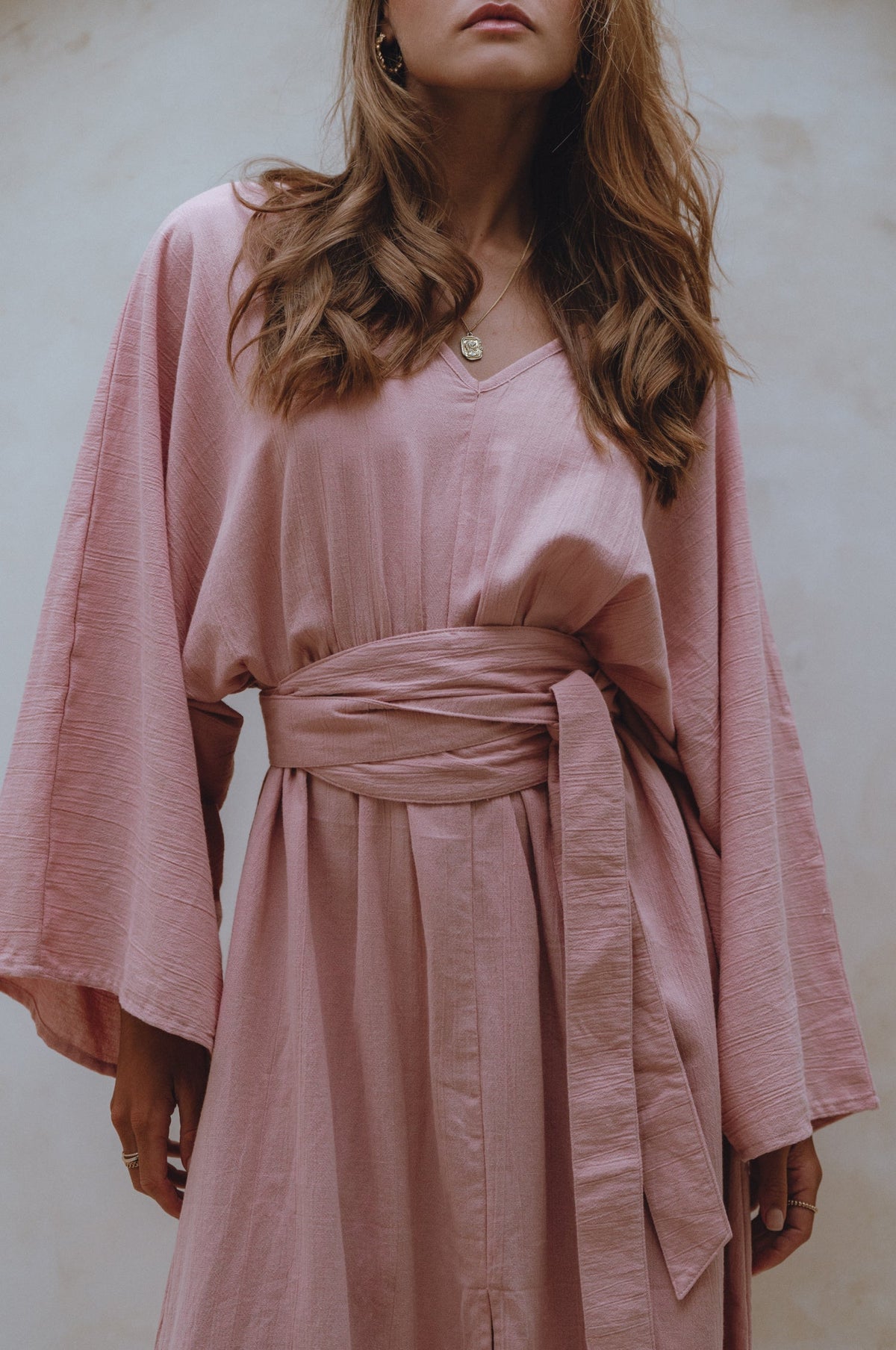 Hana Linen Kimono Dress-3