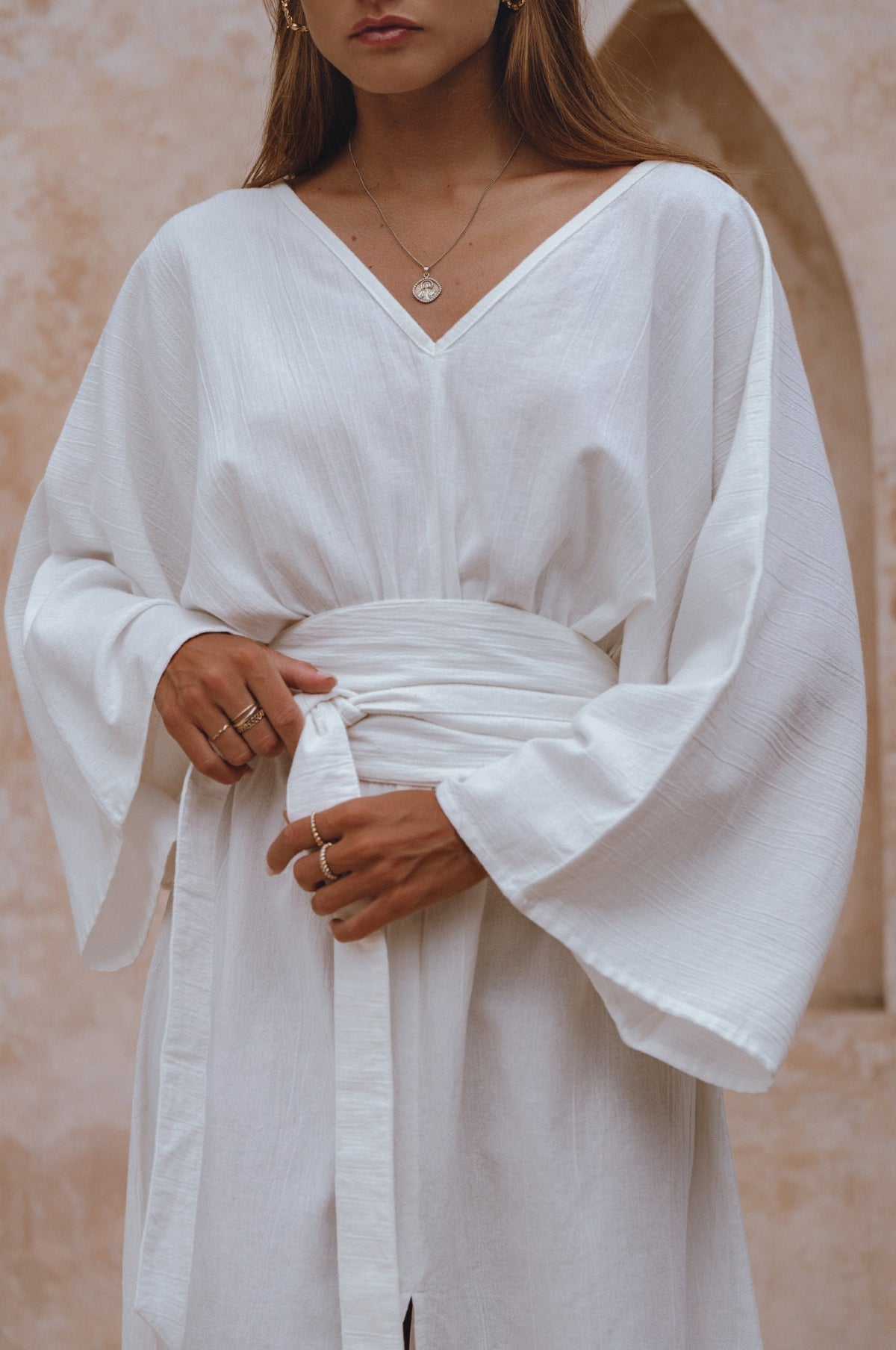 Hana Linen Kimono Dress-3