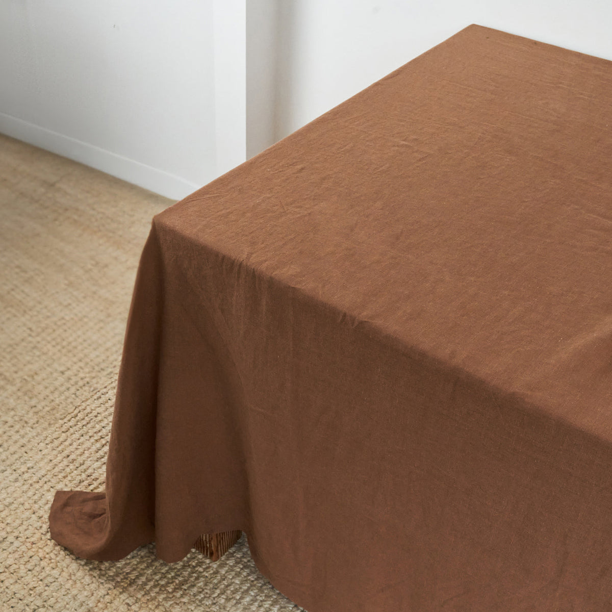 Hazlenut Linen Table Cloth-0