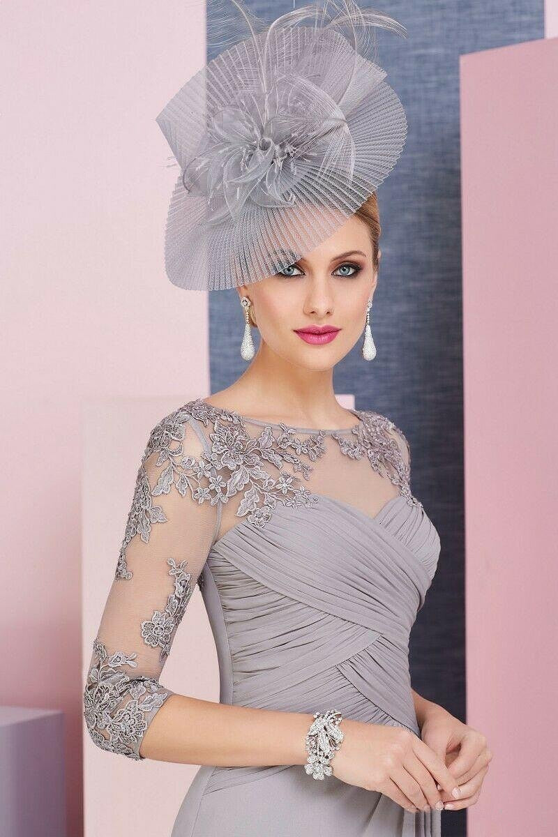 Grey 2-Piece Mother of the Bride Dress-0