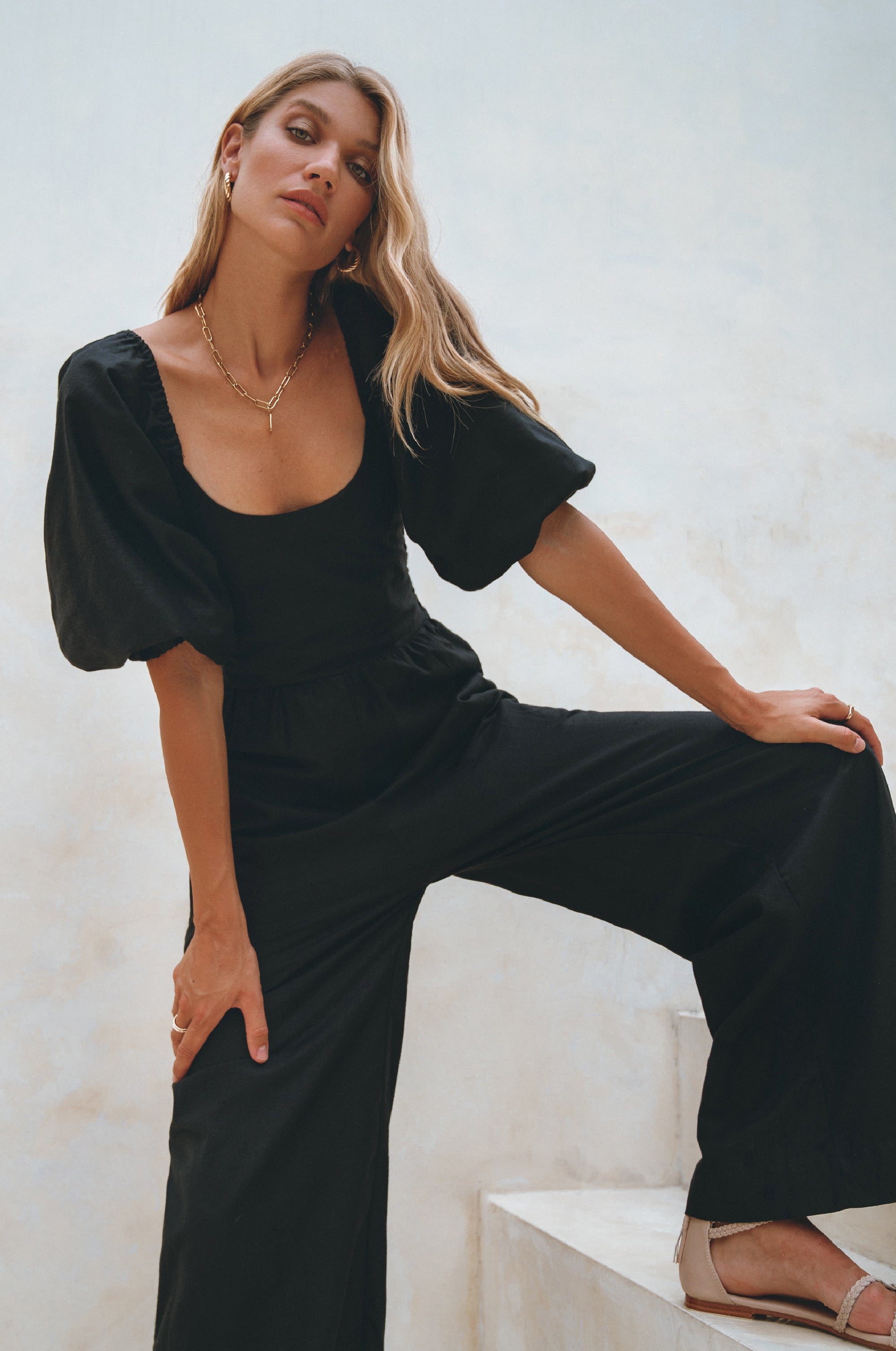 Heaven Bay Linen Jumpsuit-2