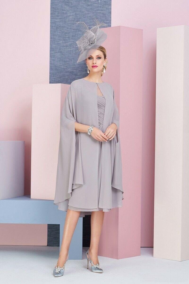 Grey 2-Piece Mother of the Bride Dress-1