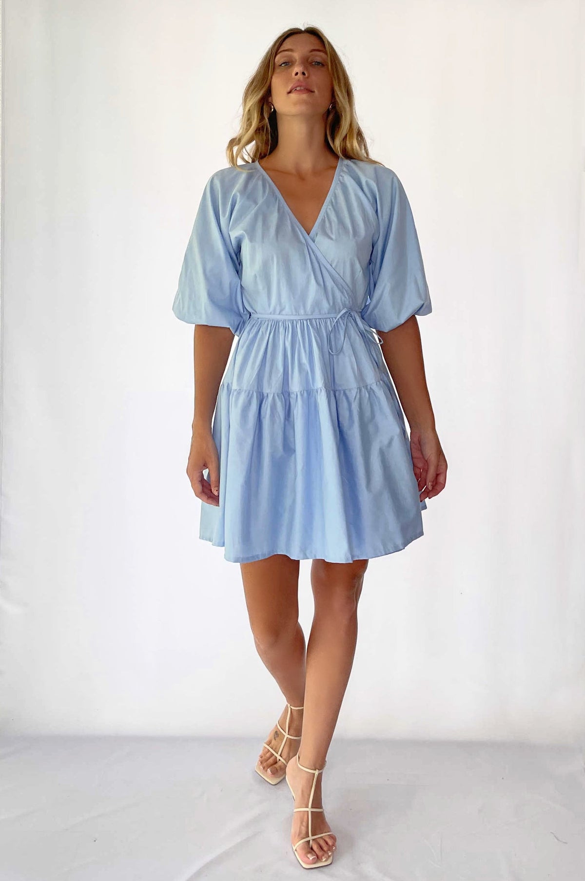 Honey Bunny Wrap Mini Dress (Sale)-6