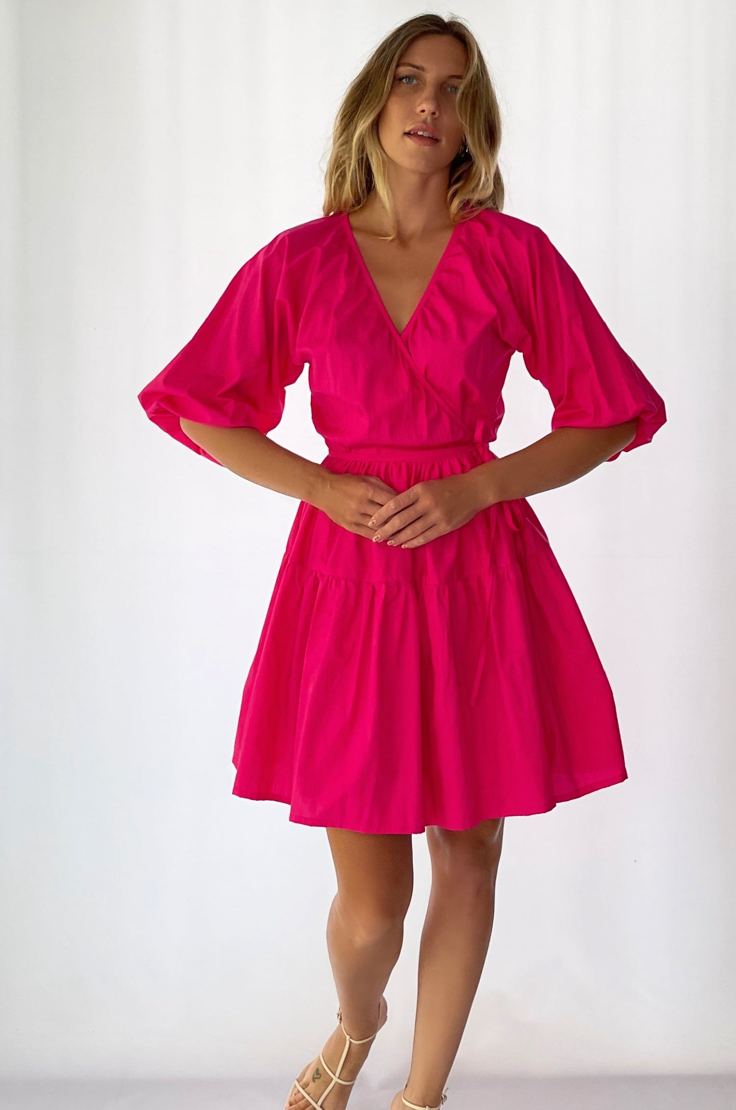 Honey Bunny Wrap Mini Dress (Sale)-5