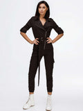 Relaxed Rromper Overall In Black-0