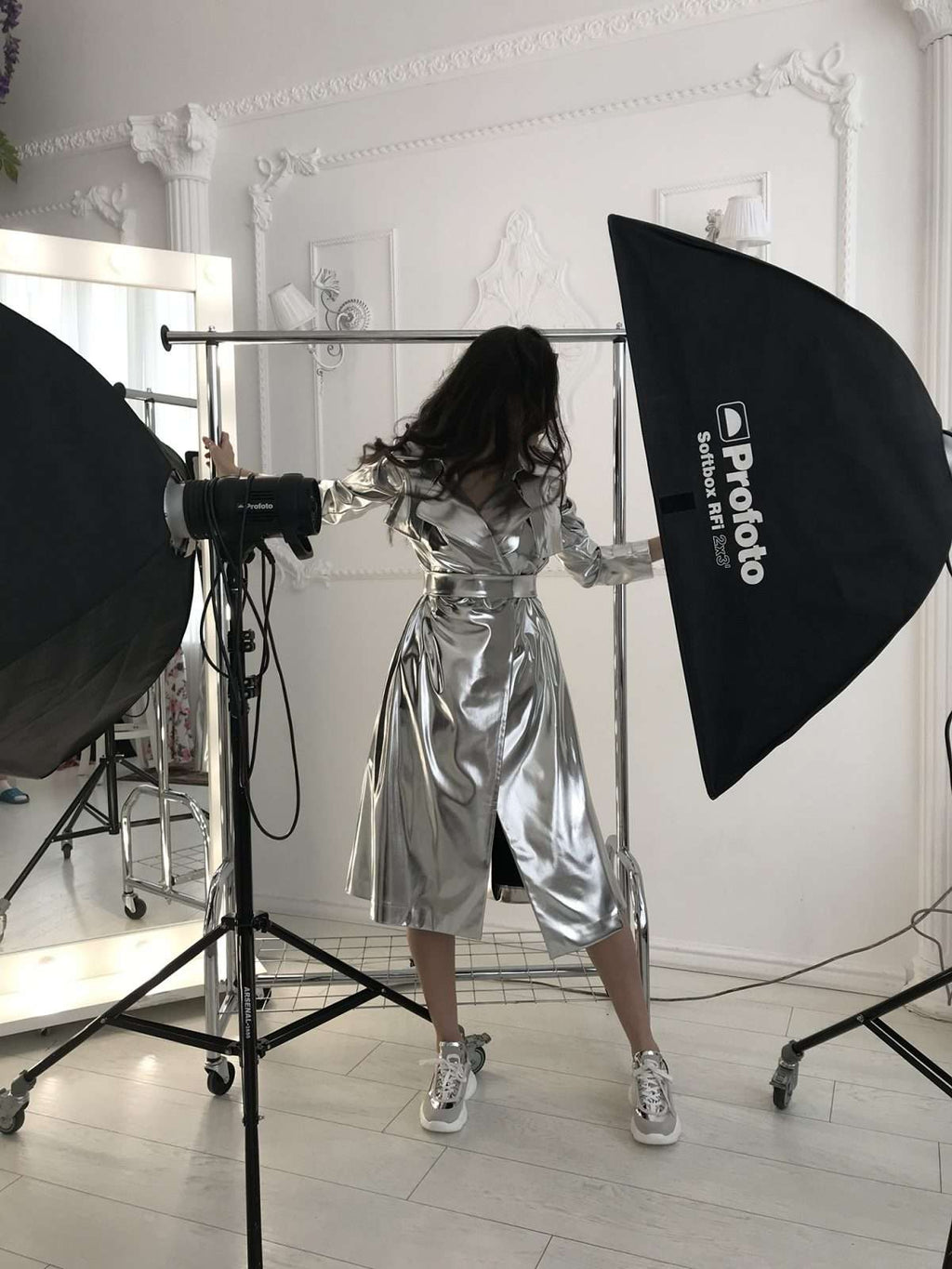 Star Silver Elegance Trench Coat-2
