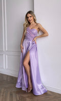 lilac prom dress