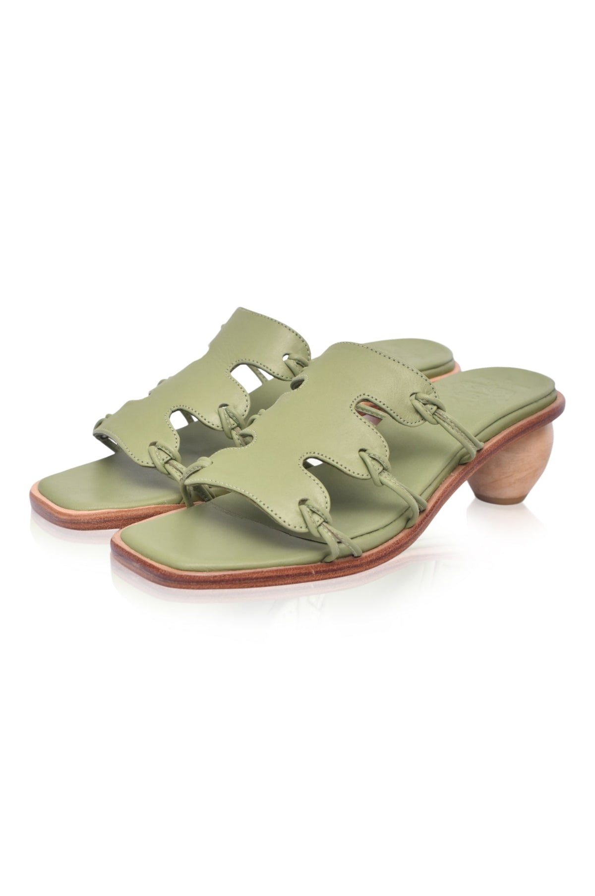 Ibiza Round Heel Mules-3