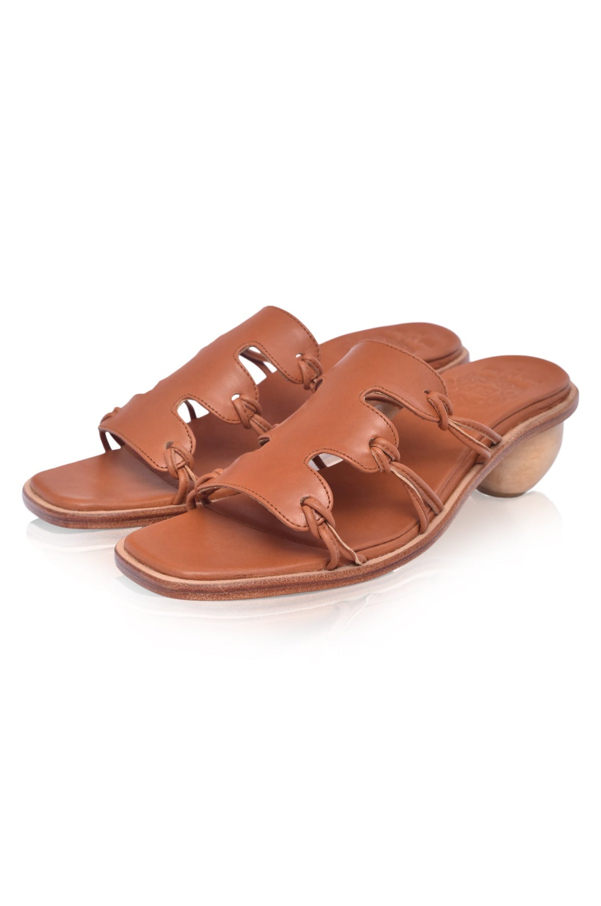 Ibiza Round Heel Mules-3