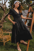 Ida Linen Midi Dress-0