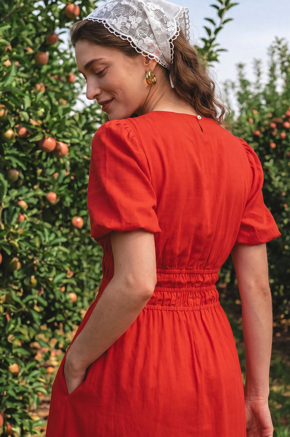 Ida Linen Midi Dress-3