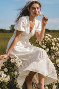 Ida Linen Midi Dress-0