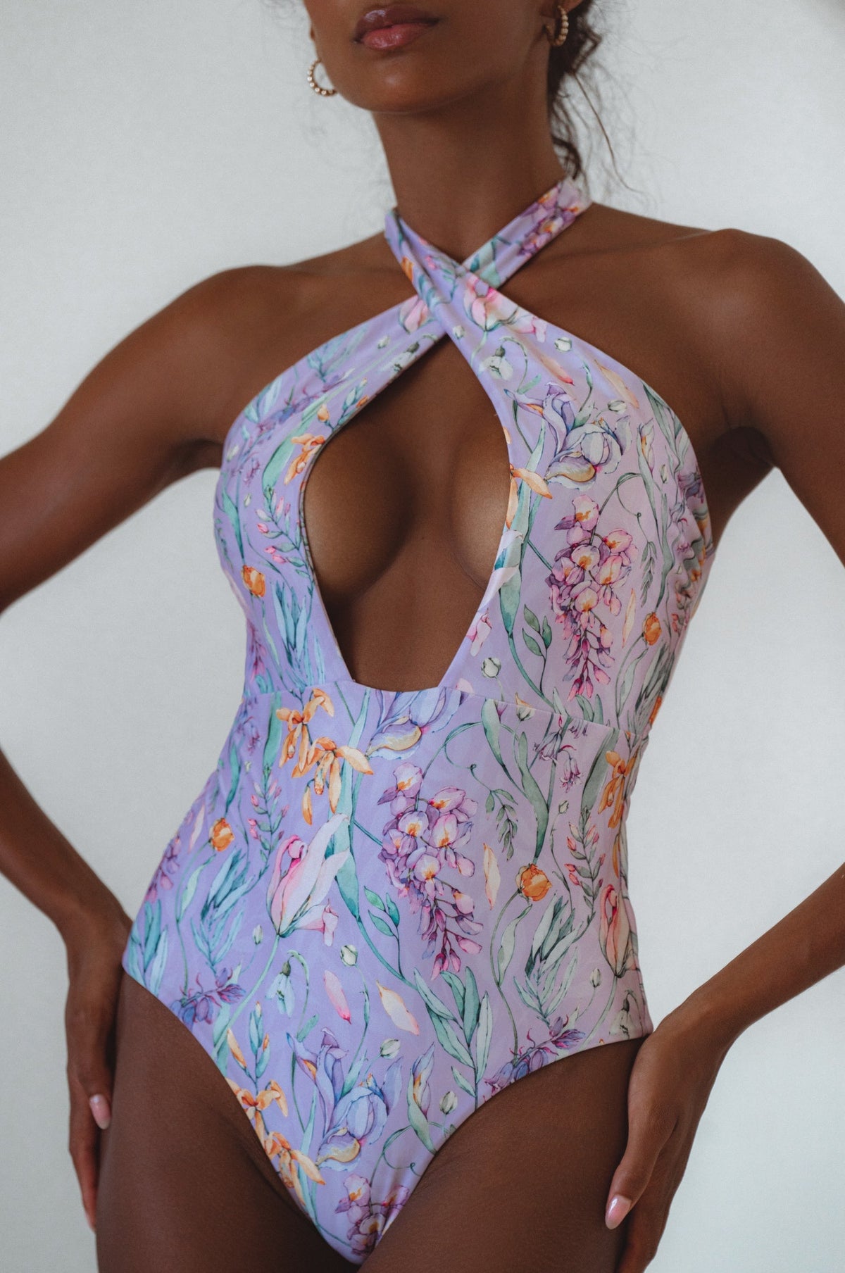 Iliana Cross-Over One Piece Swimsuit-5
