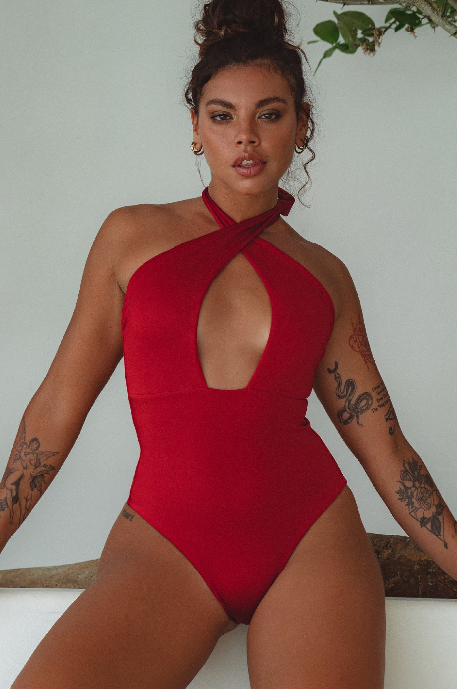 Iliana Cross-Over One Piece Swimsuit-3