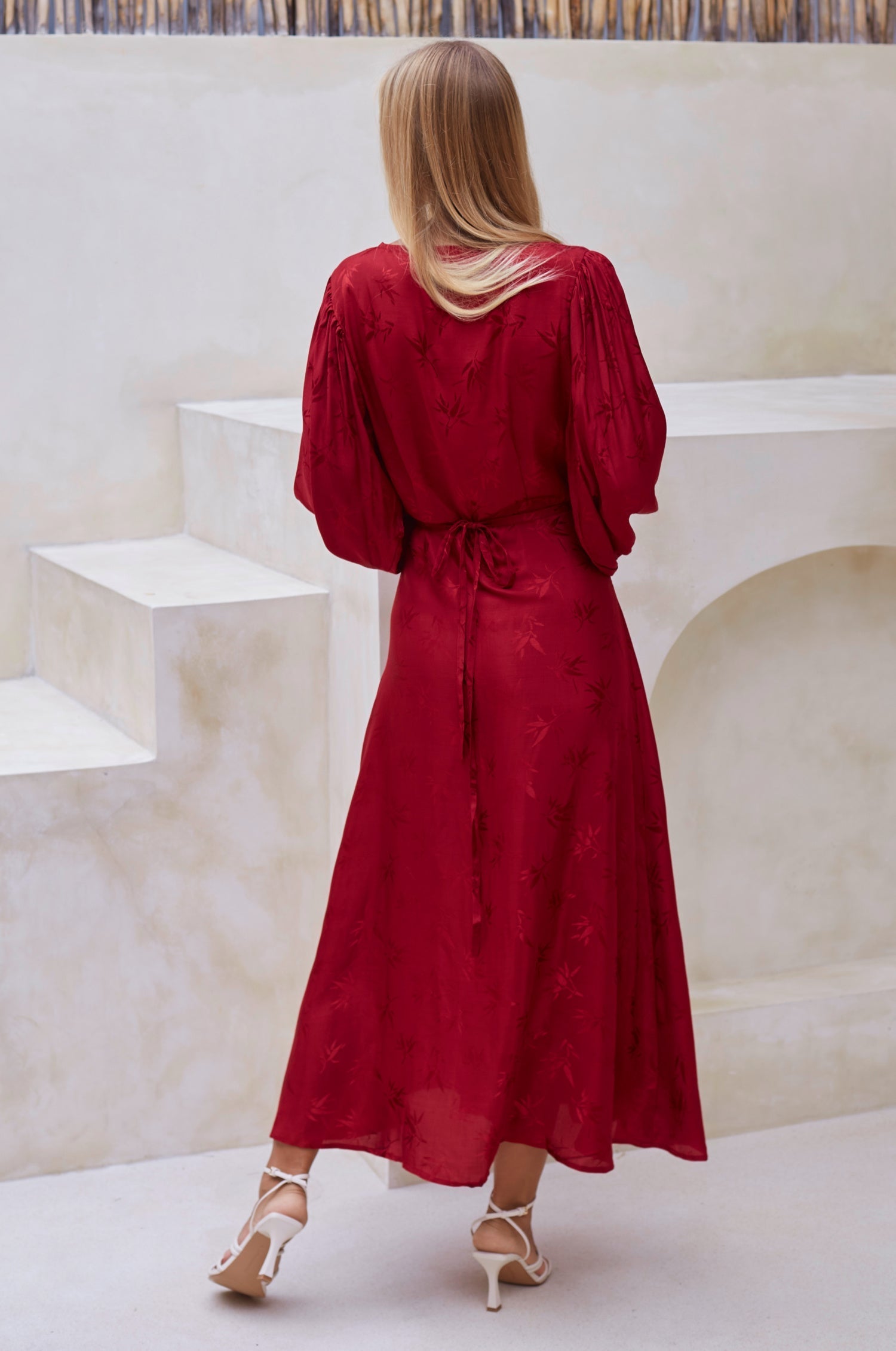 Isabella Long Sleeve Wrap Dress (Sale)-3