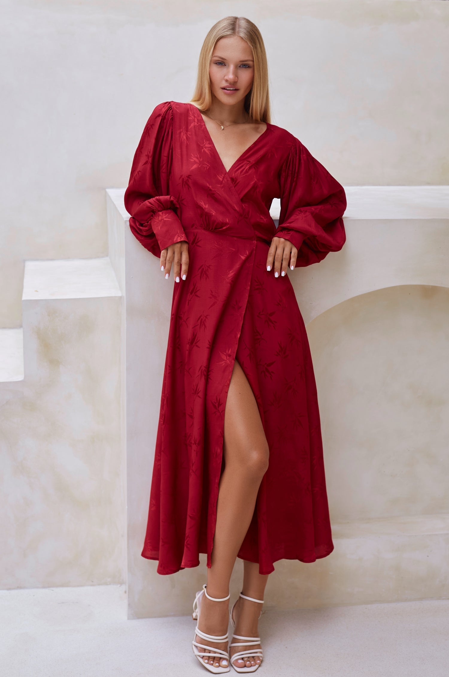 Isabella Long Sleeve Wrap Dress (Sale)-8