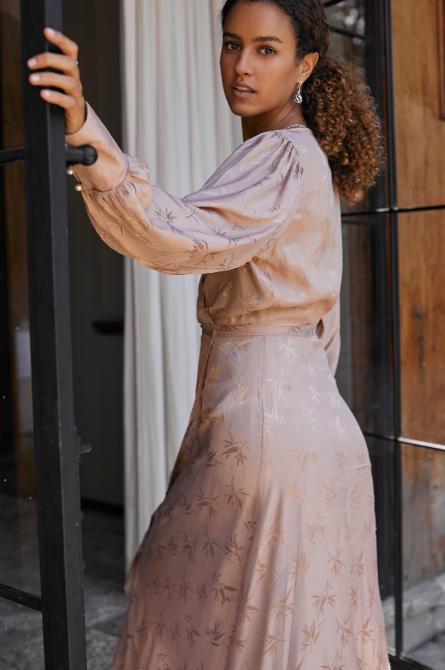 Isabella Long Sleeve Wrap Dress (Sale)-1