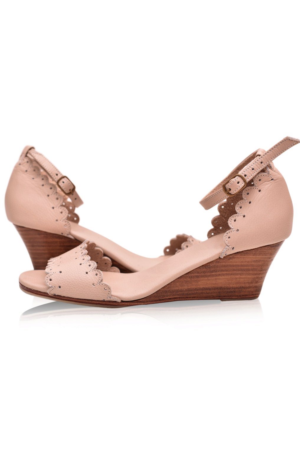 Dreamland Wooden Wedge Sandals-2