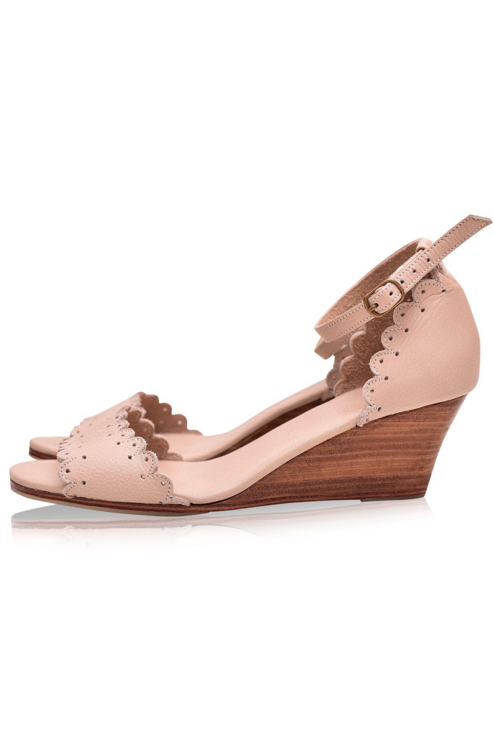 Dreamland Wooden Wedge Sandals-1