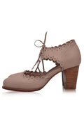 Dance Queen Scalloped Leather Heels-1