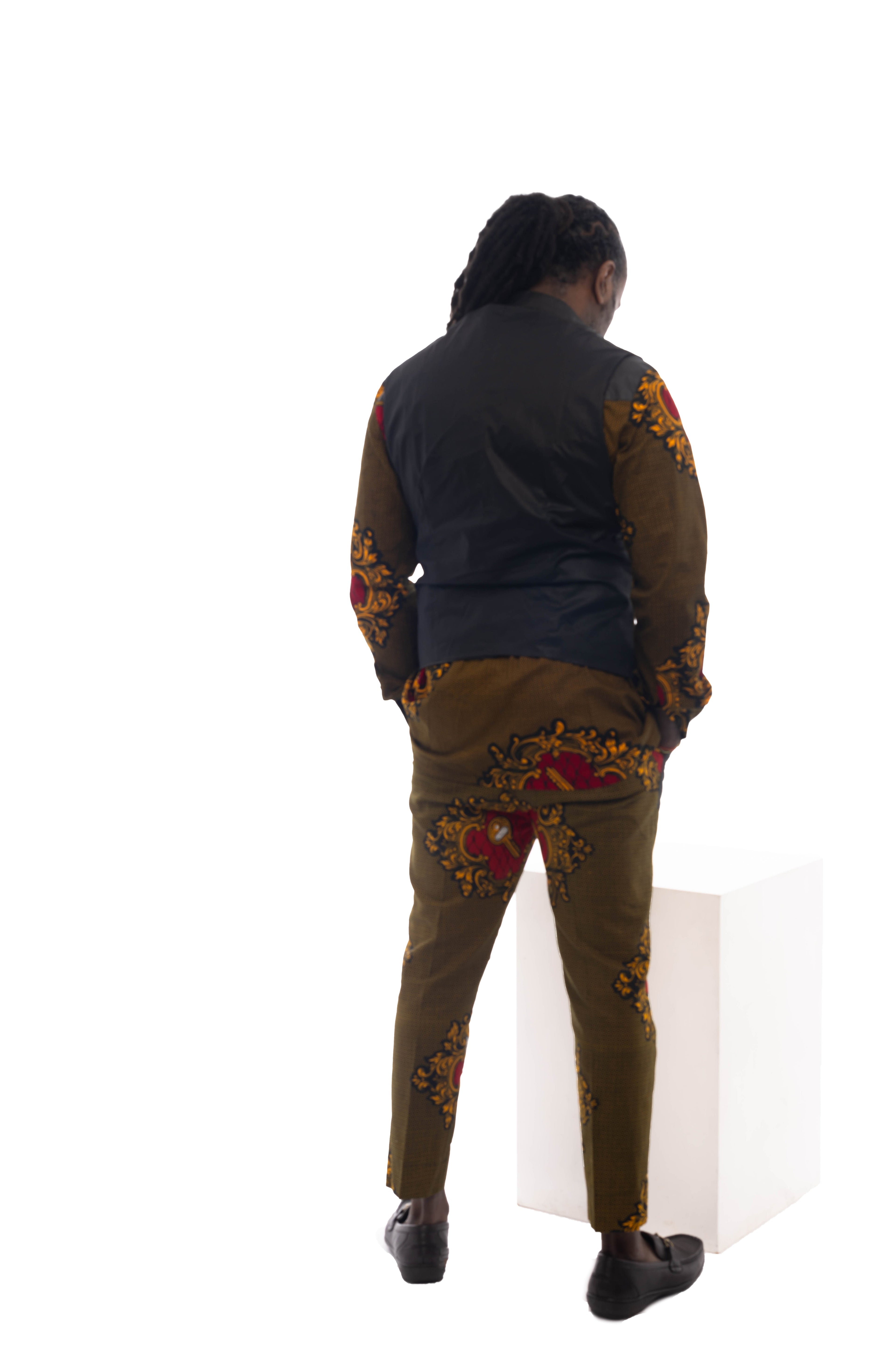 African Fashion Ankara Print Ayo waistcoat-0