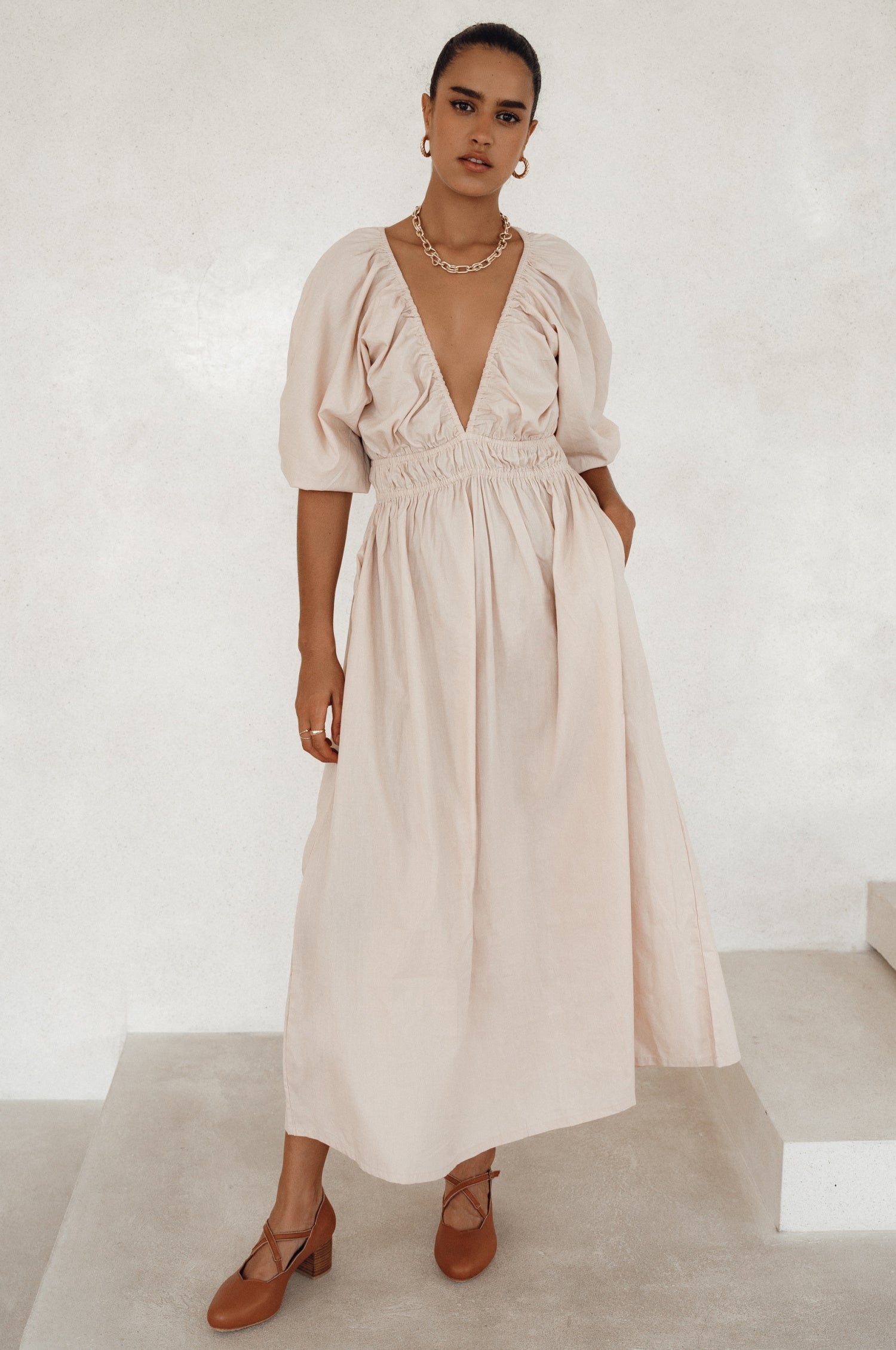 Kezas Cotton Maxi Dress-0