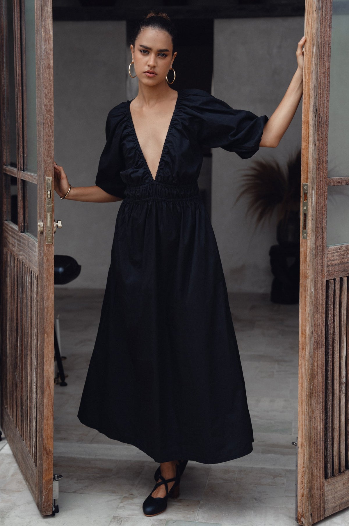 Kezas Cotton Maxi Dress-0