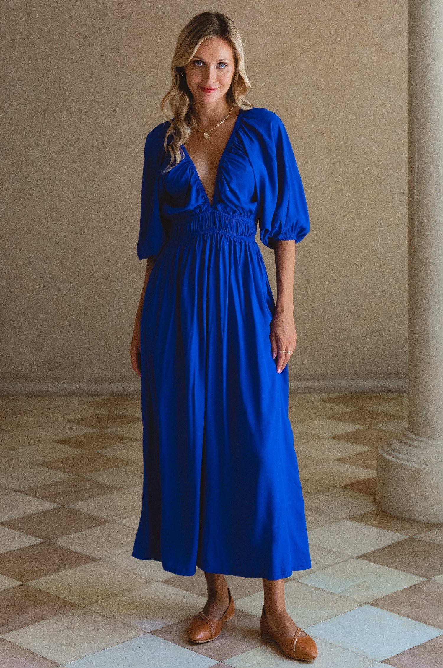 Kezas Rayon Maxi Dress-1