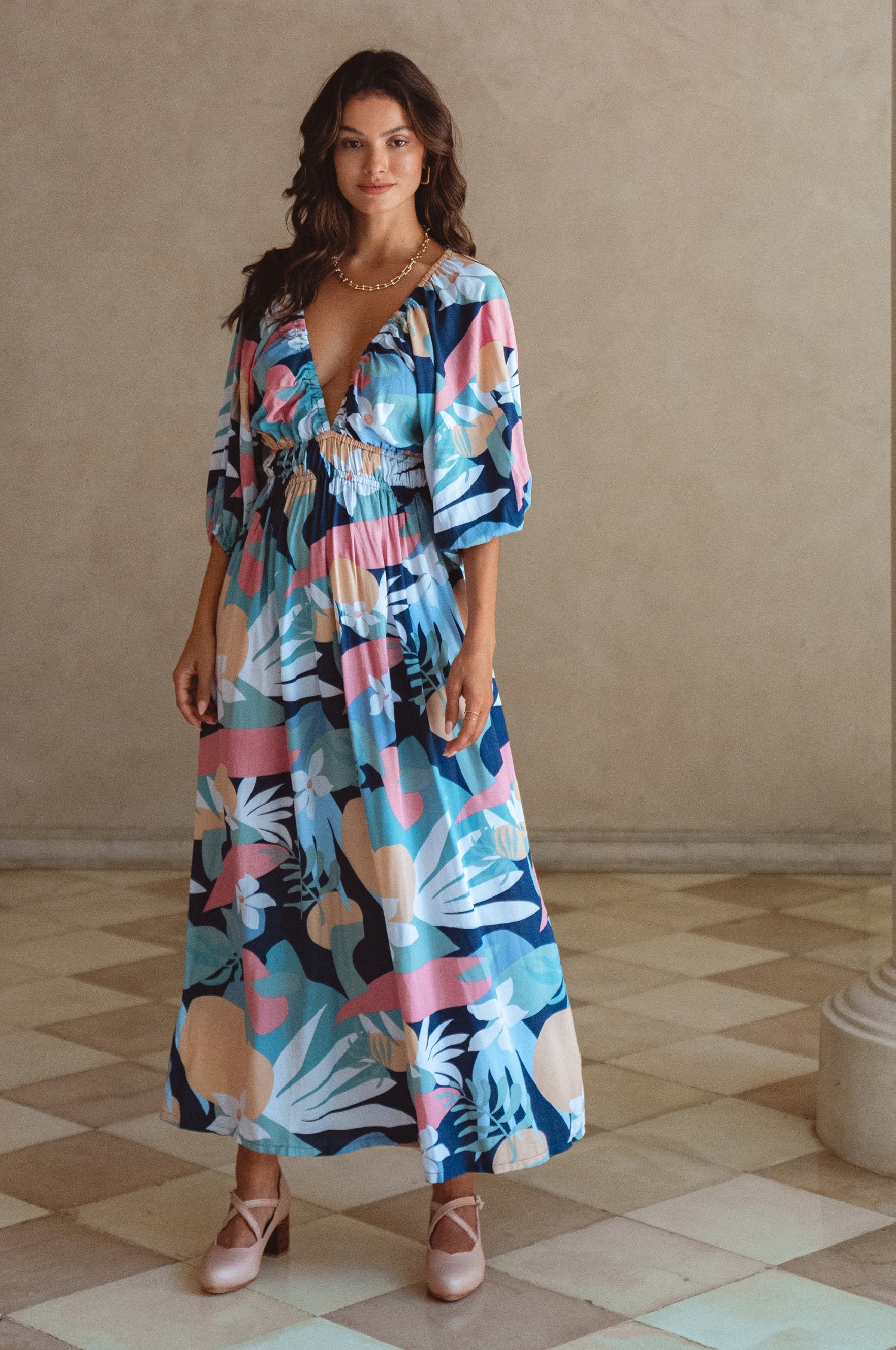 Kezas Rayon Maxi Dress-5